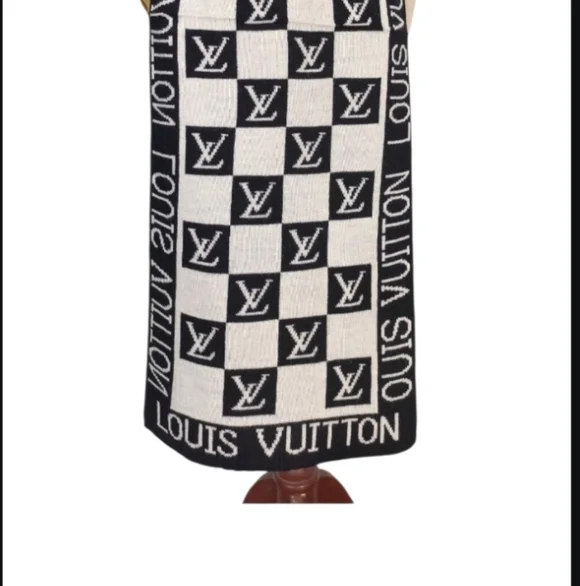 🏅Luxurious LOUIS VUITTON WOOL & SILK SCARF - Picture 4 of 8